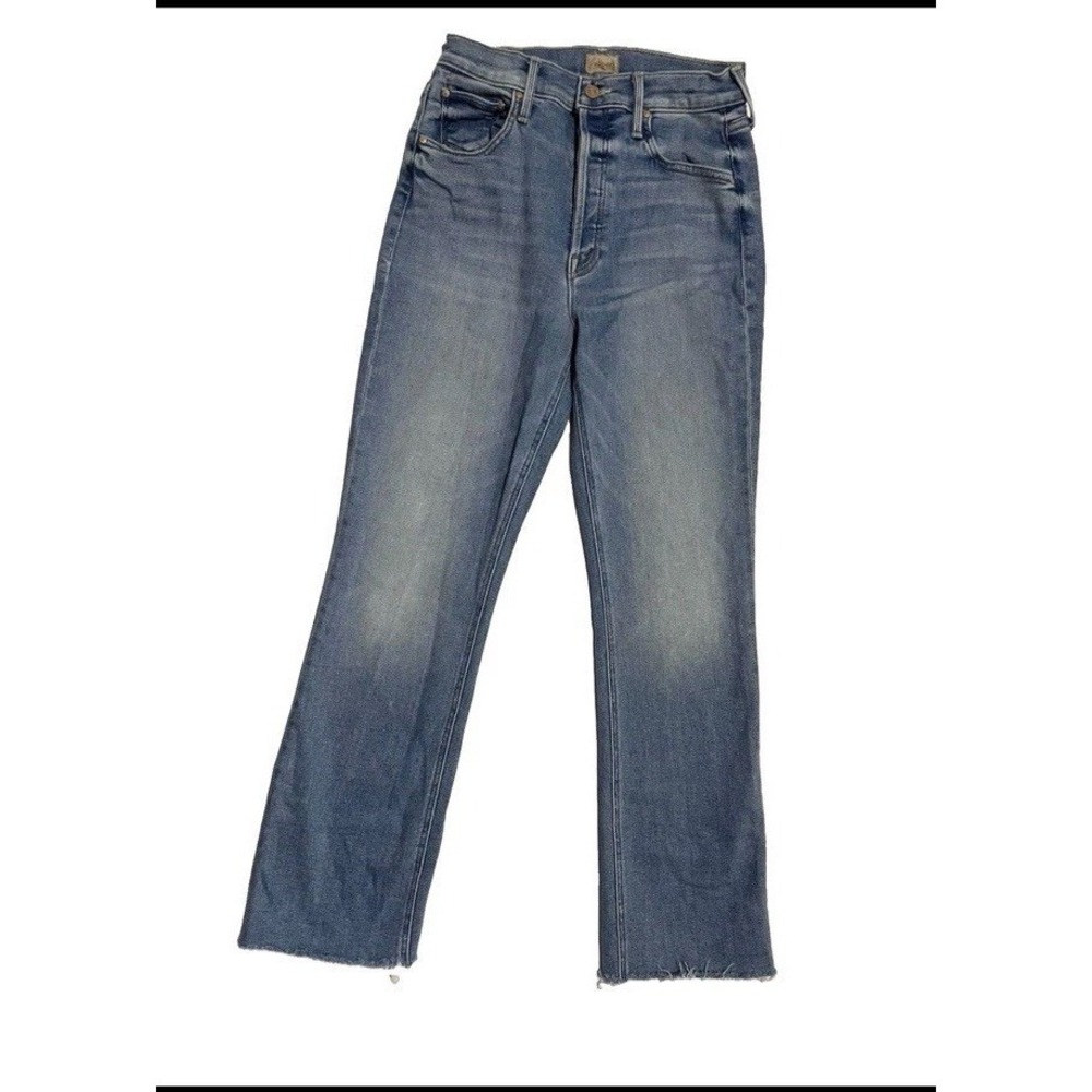 Mother Denim The Tripper Ankle Fray Je T'aime Light Wash Raw Hem Comfort Fall 28